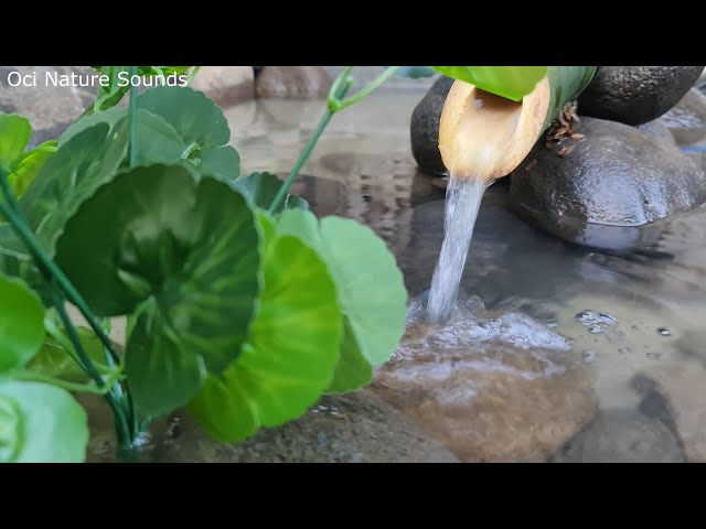 Calm Water Sounds, Bamboo Water Sounds For Relax, Healing And Stress Relief