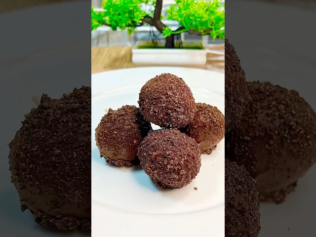 "No Bake! 🤩Nutella Oreo Truffles in Minutes! 🕒"#shorts #viral #trending