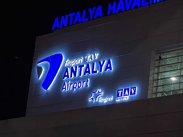 Flight out of Antalya Airport/ Turkey