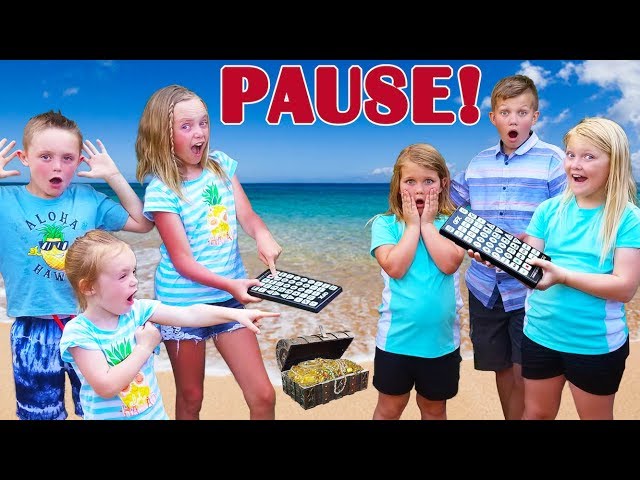 Pause Challenge! Kids Fun TV VS Shot of the Yeagers! Team Up Overseas in Hawaii!