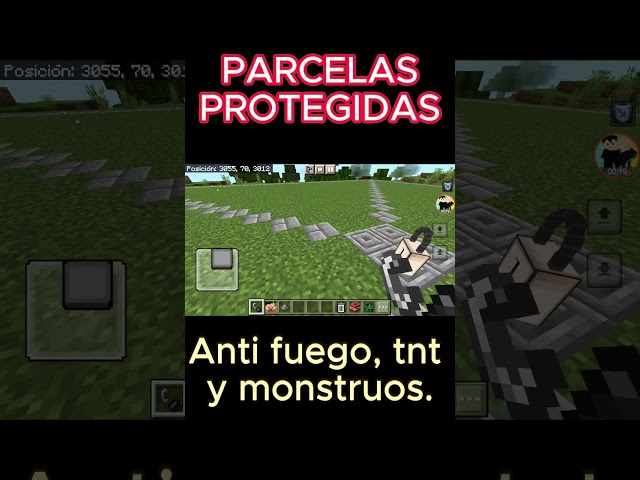 🏠PARCELAS PROTEGIDAS CONTRA 🔥FUEGO TNT💥 Y MONSTRUOS #bedrock #bedrock DESCARGA EN DESCRIPCIÓN