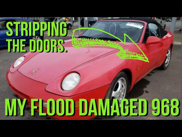 Restoring a Flood Damaged Porsche 968: Restoring the doors - Part 1 #porsche968