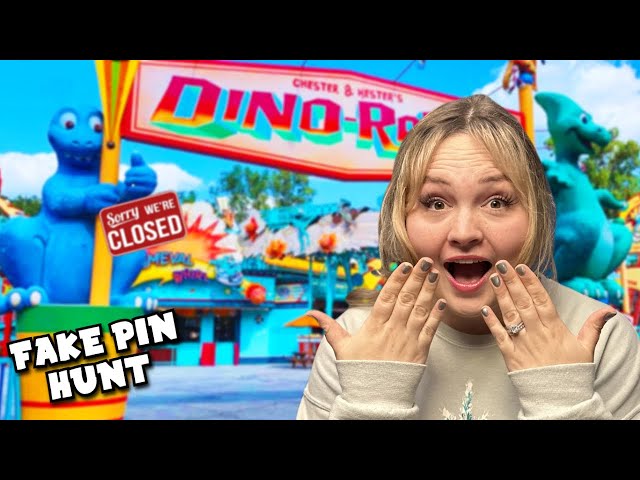 Trading For FAKE Disney Pins on Purpose | Last Day Of DinoLand!