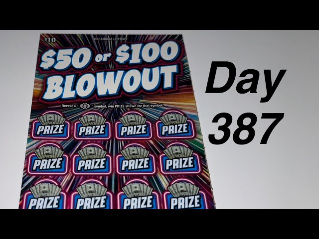 $50 or $100 Blowout - Day 387 of Scratching Lottery Tickets - Oklahoma Lottery