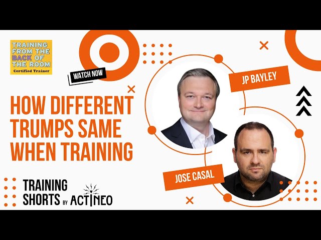 How Different Trumps Same When Training