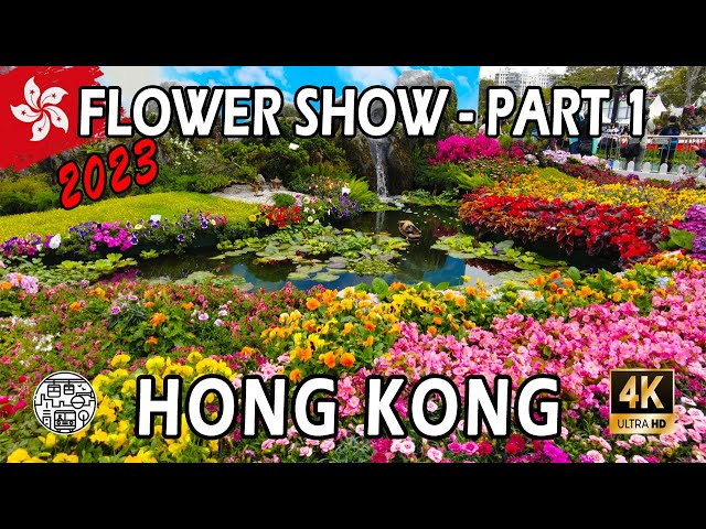 Hong Kong Flower Show 2023 - Walking Tour 4K⁶⁰ (PART 1)