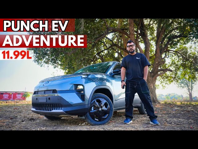 Tata Punch EV ADVENTURE Variant Review. BEST Value For Money Variant.