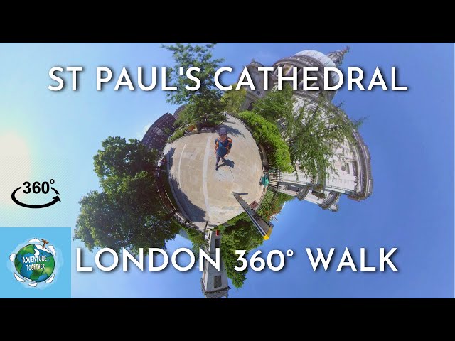 [360° London Walking Tour #7] Shakespeare's Globe to St Paul's Cathedral