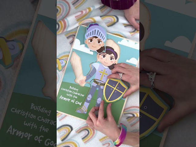 Childrens Build-A-Girl Armor of God Wooden Puzzle | Swanson Christian | #Childrenspuzzle #puzzlegame