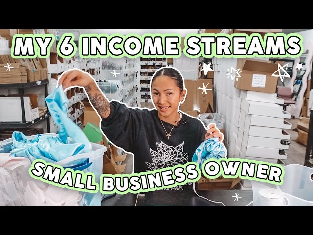 My 6 Income Stream As A Small Business Owner 🪡🧵👩🏻‍💻 Income Sources & Advice For Beginners!