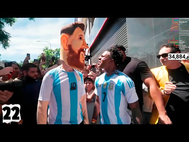 Siendo Messi por 1 día en Argentina