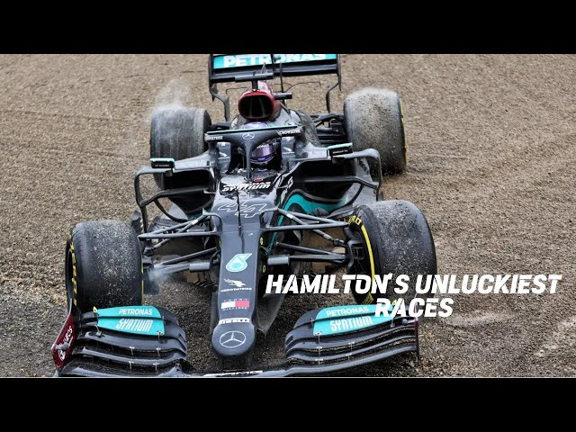 10 Most Unlucky Moments In Hamilton's Career #lewishamilton #f1news