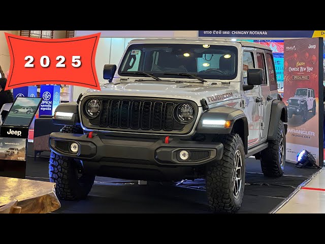 All new ( 2025 ) Jeep Wrangler Rubicon - Modern On-Off-Road SUV! Granite Crystal Metallic