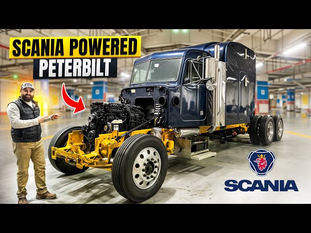 World’s First Scania-Powered Hybrid Peterbilt 379!