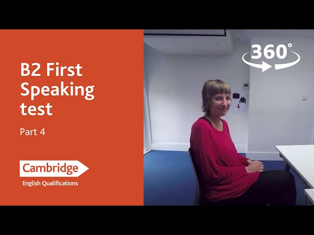 B2 First Speaking test - Part 4 | Cambridge English