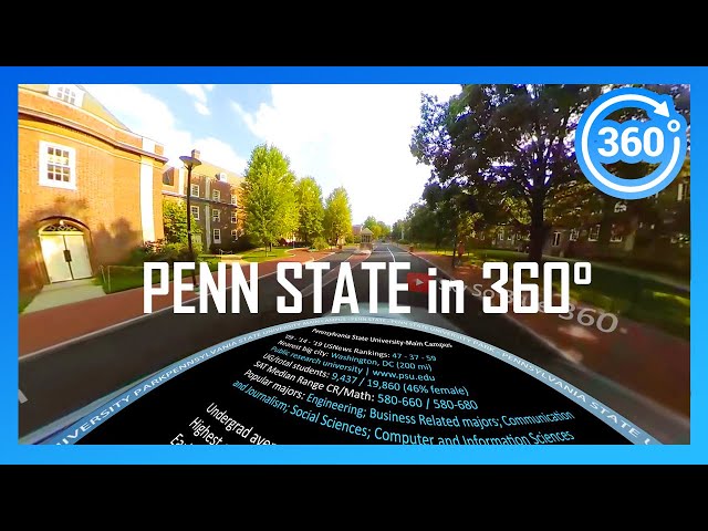 [2020] PENN STATE in 360° (driving campus tour)