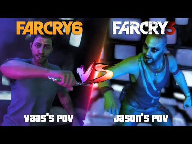 Far Cry 6 vs Far Cry 3 - Vaas Death Scene Comparison - POV Sync