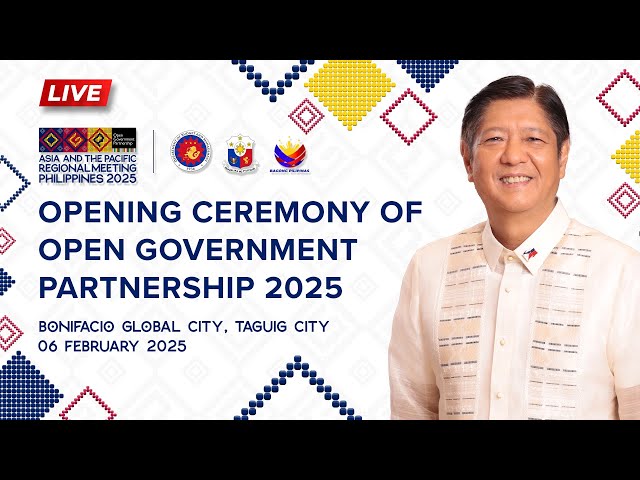 Opening Plenary of the 2025 Open Government Partnership Asia and the Pacific Regional Meeting