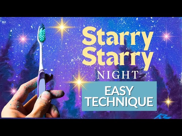 WOW! You Can Use a Toothbrush to Create Stars - Pastel Painting Tutorial