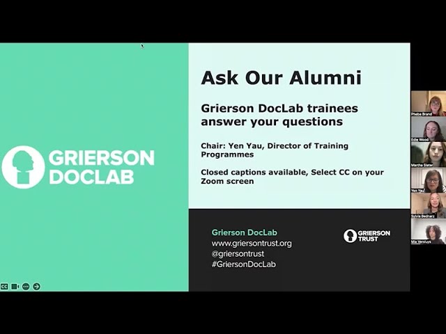 Grierson DocLab: New Entrants 2025 Ask Our Alumni