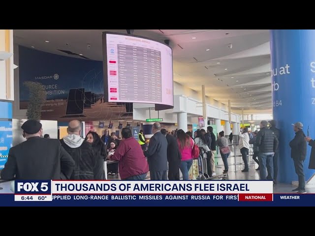 Thousands of Americans flee Israel