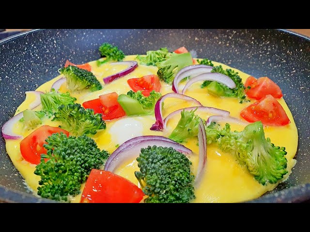 Broccoli Omelette: Healthy Breakfast Ideas / Egg and Broccoli Recipe