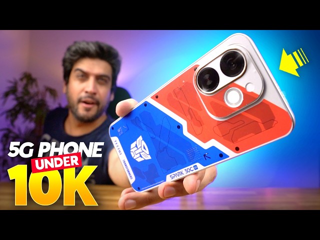 Crazy 5G Phone Under ₹10000!⚡️ Tecno Spark 30C Review