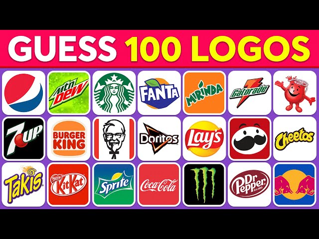 Guess The Logo In 3 Seconds | Drink Edition | 100 Logos