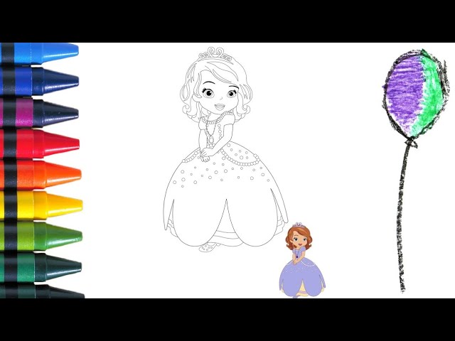 Coloring with Sticker Book Dress Up Disney Princess Ariel,Snow White,Belle,Cinderella,