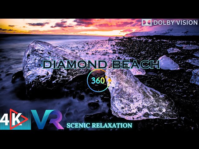 360° Virtual Reality (VR) experience of Diamond Beach Iceland | 4K Dolby Vision