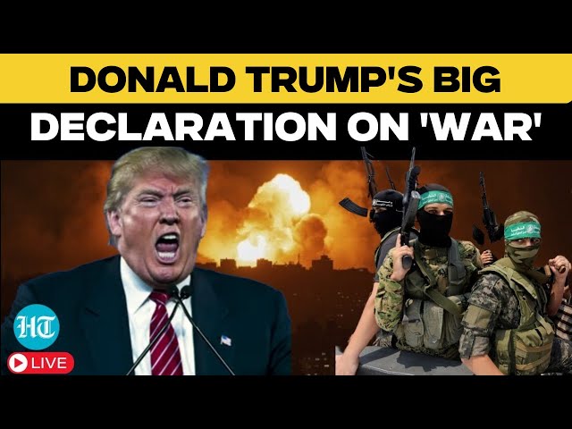 Donald Trump Live | Trump's BIG declaration on 'WAR' | Trump Latest News | Israel Hamas War