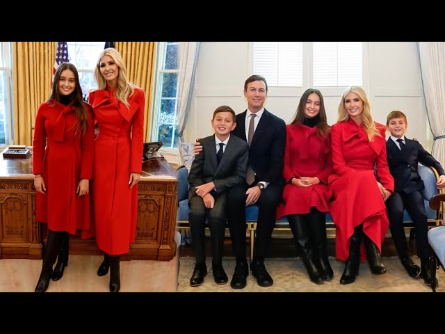 Ivanka Trump and daughter Arabella, 13, twin in red bow-trimmed coats