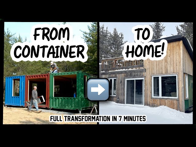 FROM CONTAINER ➡️ TO HOME! (Full Construction Time-Lapse)