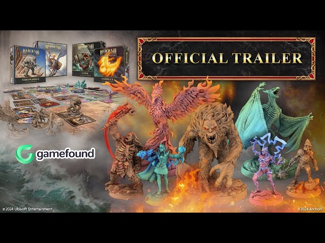 Heroes of Might & Magic III: The Board Game - Stronghold, Conflux & Cove | OFFICIAL TRAILER