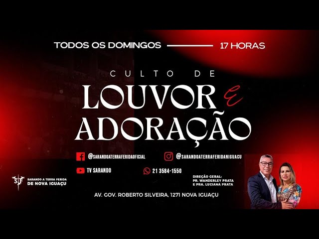 CULTO DE LOUVOR E ADORAÇÃO | 17H | SARANDO A TERRA FERIDA DE N.I | 25/06/2023