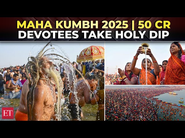 Maha Kumbh 2025 | 50 crore devotees take holy dip in Triveni Sangam