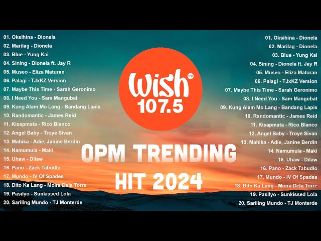 Best Of Wish 107.5 Songs Playlist 2024 | The Most Listened Song 2024 On Wish 107.5 | OPM Songs #opm