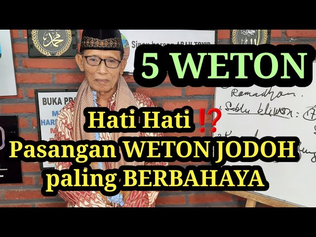 Hati Hati ⁉️Pasangan WETON JODOH paling BERBAHAYA