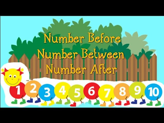 Number BEFORE,  BETWEEN and AFTER ( Preschool )