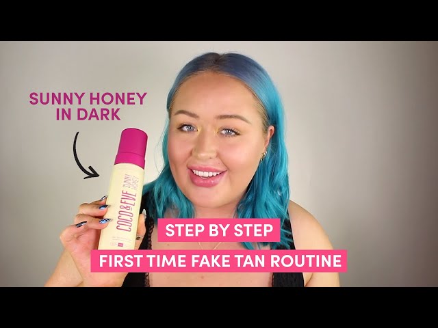 Easy Step by Step Fake Tan Routine at Home for Glowing Skin | Sunny Honey Self Tanner