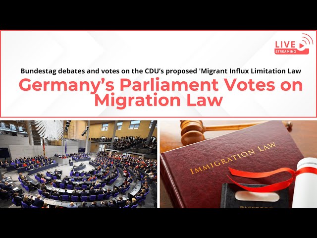 German Parliament Votes on 'Migrant Influx Limitation Law' | Europe Immigration Crisis