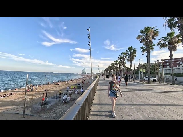 Relax and Walk with me by Barcelona beach