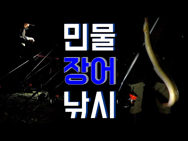 민물 장어 낚시 / 메기 낚시 / EEL Fishing / Catfish / 민물 원투 낚시 / 미꾸라지 미끼 / 장마철 원투 낚시