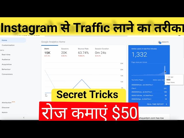 Instagram Generate Free Traffic || Google Adsense Bosting Traffic, Daily $100 Earn with AdSense