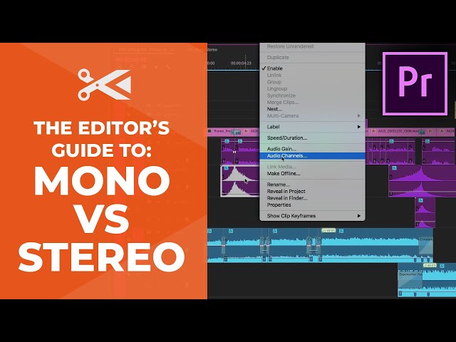 The Editor's Guide to Mono vs Stereo Audio - Premiere Pro Editing Tutorial