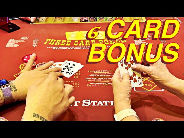 3 CARD POKER 6 CARD BONUS