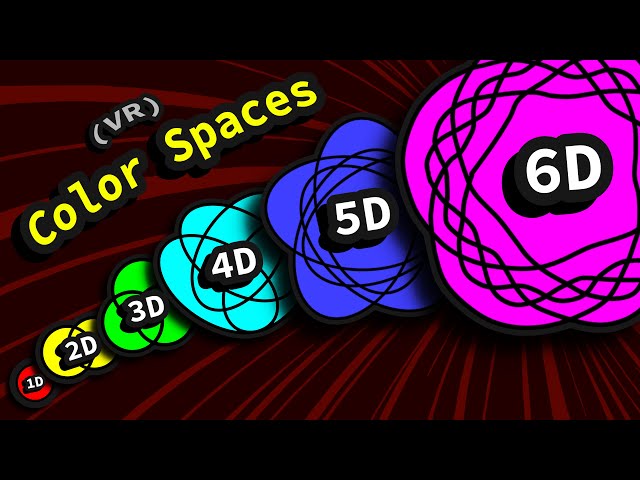 Visualizing the First Six Color Spaces with New Colors (VR)