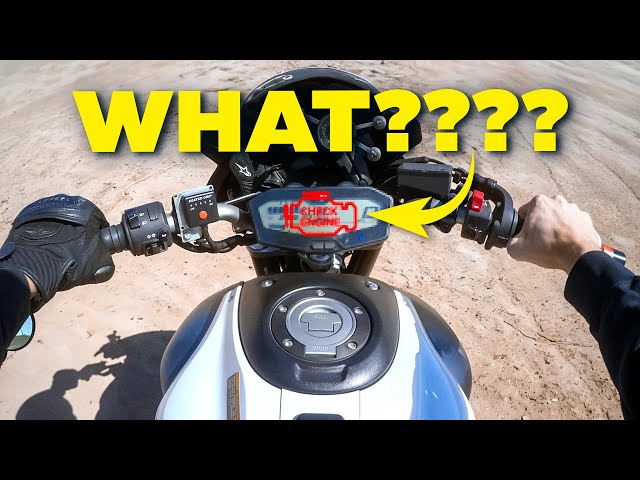 Dirt Bike Track Riding on My FZ07 Is WAY Harder Than I Thought!