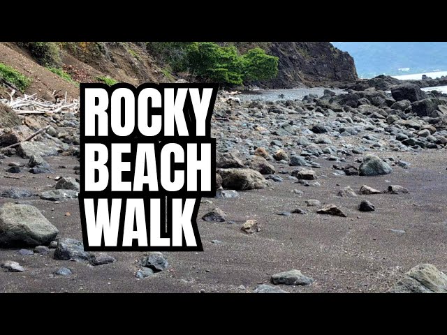 The Most Rocky Beach Walk (with Sounds of the Ocean)