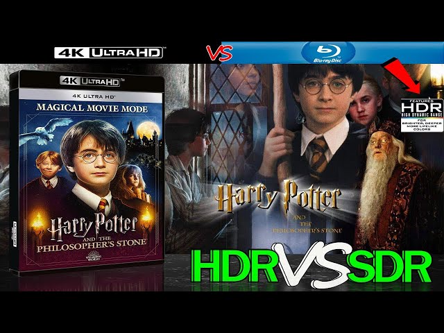 Harry Potter and the Sorcerers Stone 2001 HDR ANALYSIS 4K Blu Ray vs 1080p BD SDR 100nits